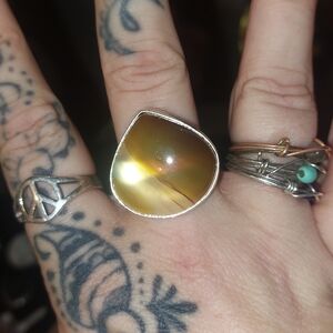Botswana Agate Ring Size 8.5